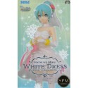 Vocaloid Miku Hatsune White Dress Super Premium Figure
