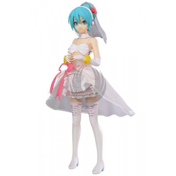 Vocaloid Miku Hatsune White Dress Super Premium Figure