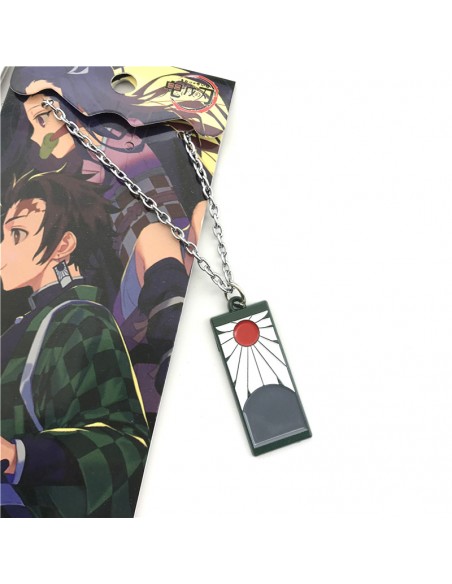 Kimetsu no Yaiba - Colgante Pendiente Tanjiro - Cadena
