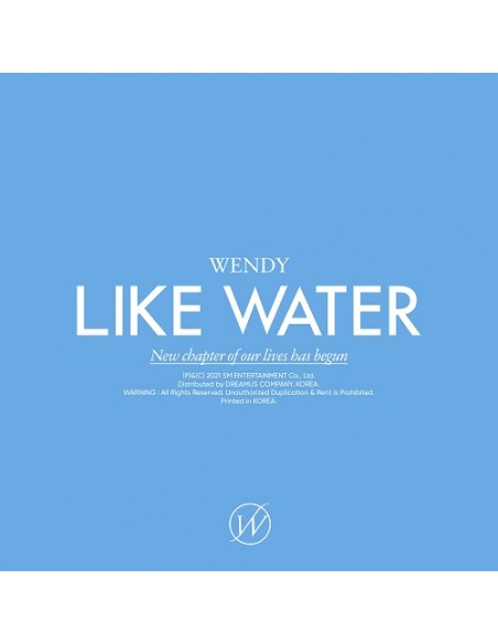 WENDY - LIKE WATER [Photo Book Ver.]
