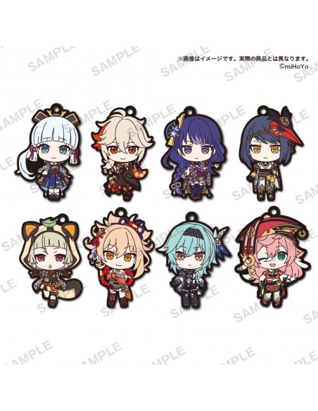 Genshin Impact Rubber Keychain Vol.5 (SET COMPLETO)