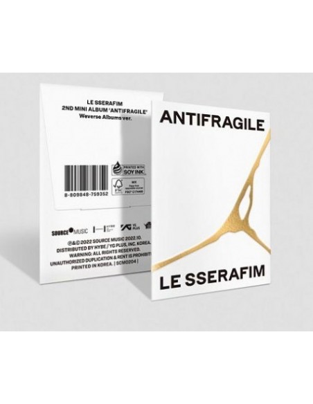 LE SSERAFIM - 2nd Mini Album [ANTIFRAGILE] (Weverse Albums Ver.)