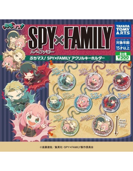 Buchimasu! SPY x FAMILY Acrylic Key Chain (Set completo)