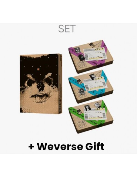 V (BTS) - [Layover] (Weverse Albums + Set Ver.) + Weverse Gift (WS)