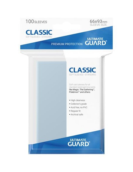 Classic Sleeves Regular-Fit Transparentes 100 unidades Standard