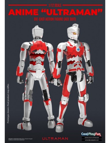 ACE SUIT DIE CAST ACTION ULTRAMAN ANIME SCALE 1/12
