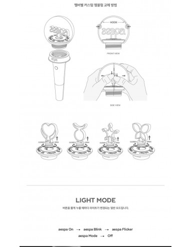 AESPA OFFICIAL LIGHT STICK | K-POP ESPAÑA | Chunichi Cómics
