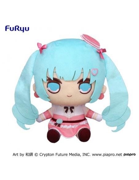 Vocaloid - Kyurumaru Big Plush - Hatsune Miku Pink Macaron Ver.