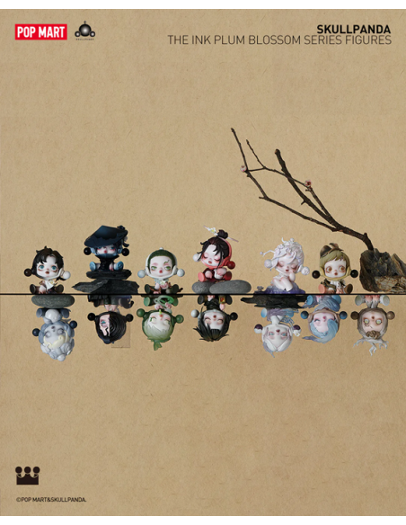 POP MART - SKULLPANDA The Ink Plum Blossom Series Figures