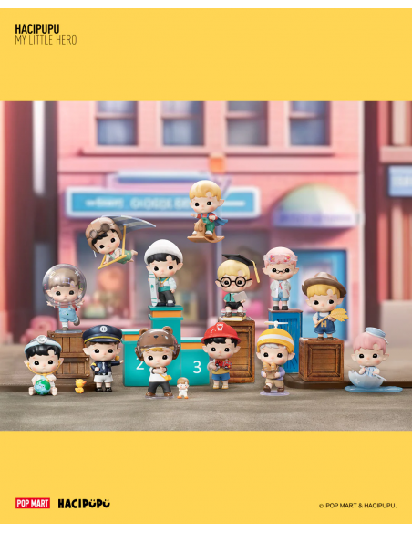 POP MART - HACIPUPU My Little Hero Series Figures