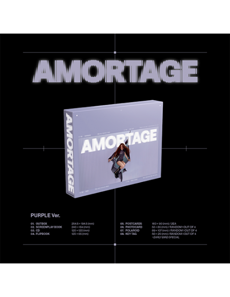 JISOO(지수) - AMORTAGE [Exclusive Edition - Purple Ver.]