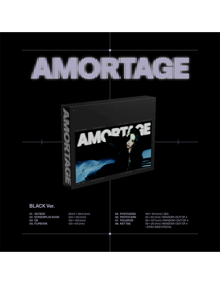 JISOO(지수) - AMORTAGE [Exclusive Edition - Black Ver.]