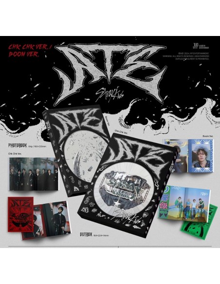 Stray Kids - ATE (Chk Chk + Boom Ver.) [SET] + 2 Random Photocards + Logo keyring (JYP SHOP)