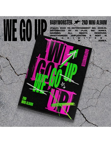 BABYMONSTER - 2nd MINI ALBUM [WE GO UP] (UP Ver.) + Random 2 Photocards (KNPOPS)