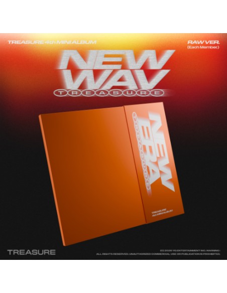 TREASURE - NEW WAV (4th Mini Album) [RAW VER.] RANDOM Ver.