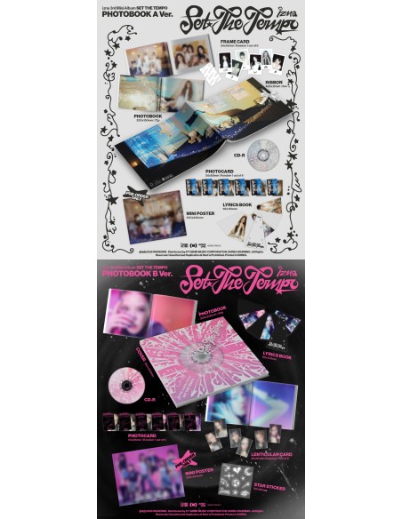izna SET THE TEMPO Photobook Ver. 1 de 2 Random