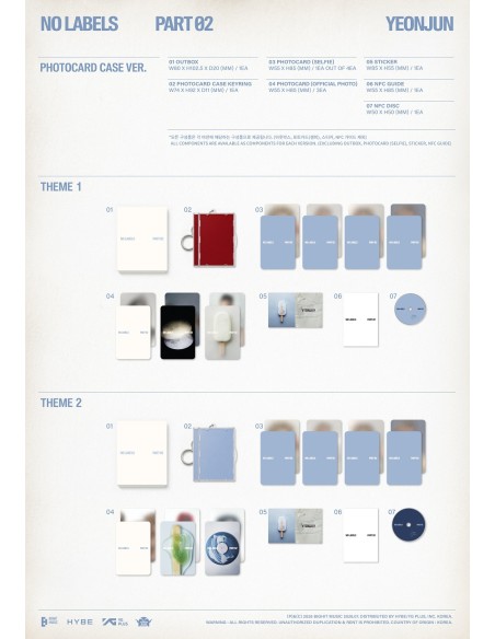 YEONJUN (TXT) - NO LABELS: PART 02 - (Photocard Case Ver.) (2Types Random)