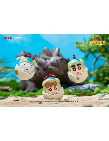 Crayon Shin-chan: Our Dinosaur Diary – Dino Wobble Pet Mini Figures - Blind Bag