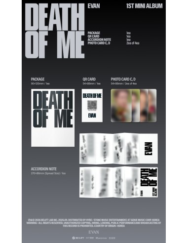 EVAN DEATH OF ME Weverse Albums Ver. | QR Album