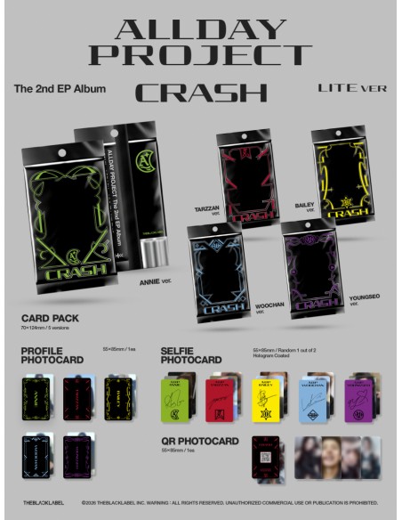 ALLDAYPROJECT - CRASH - (LITE Ver.) (5types Random)