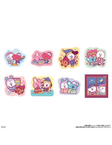 BT21 Snack With Die Cut Sticker