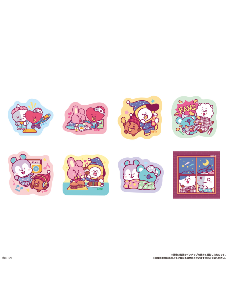 BT21 Snack With Die Cut Sticker