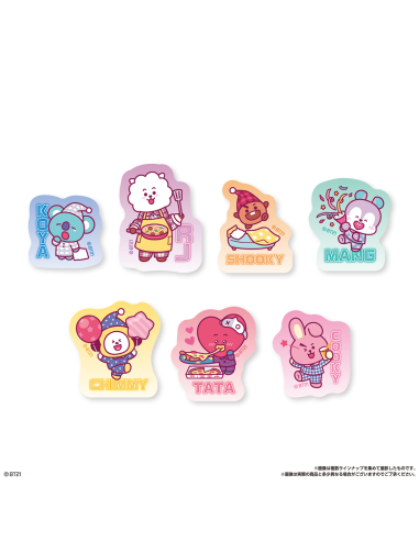 BT21 Snack With Die Cut Sticker