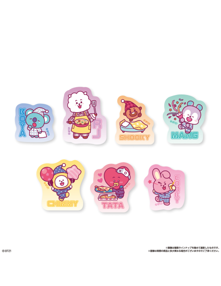 BT21 Snack With Die Cut Sticker