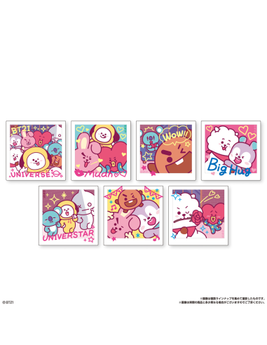 BT21 Snack With Die Cut Sticker