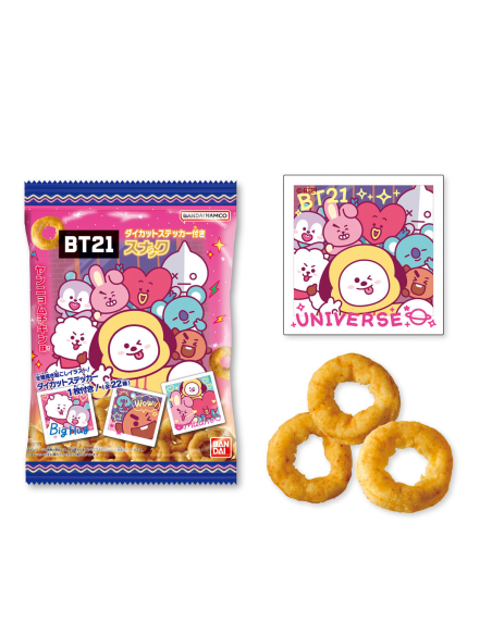 BT21 Snack With Die Cut Sticker