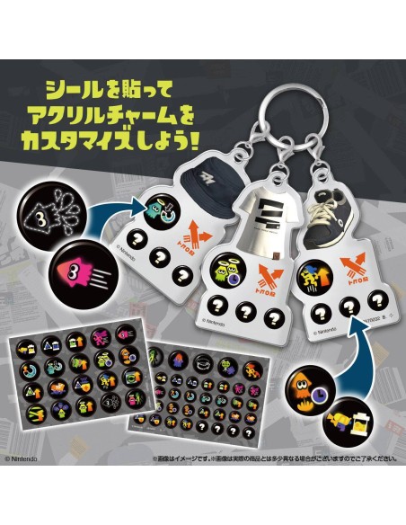 Shokugan: Splatoon 3 Linked Keychain & Gum