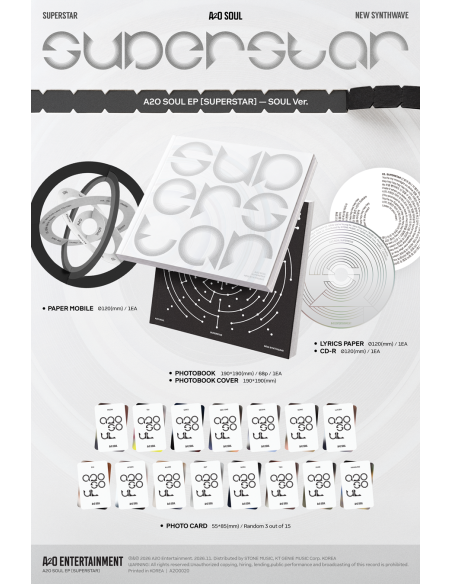 A2O SOUL - SUPERSTAR - (2Types Random)