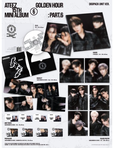 ATEEZ - GOLDEN HOUR PART. 6 - (DIGIPACK UNIT Ver.) (4Types Random)